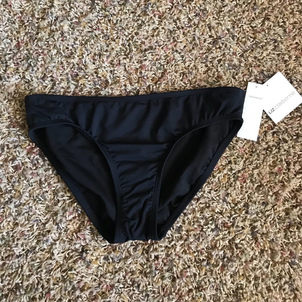 Liz Claiborne Solid Bikini Bottom NWT